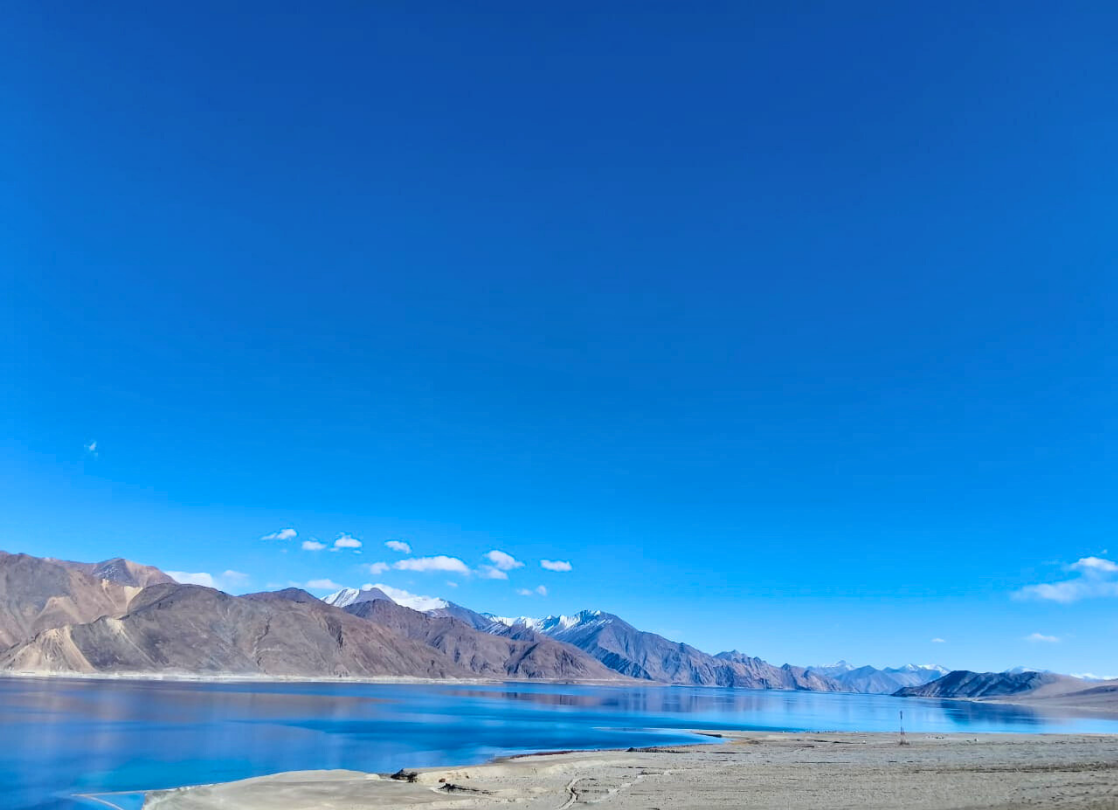 Pangong lake blue water